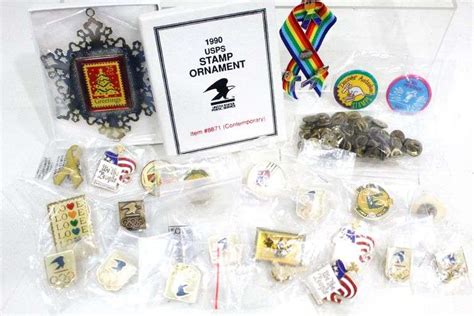 Collection of Vintage Postal Pins. - Bunting Online Auctions