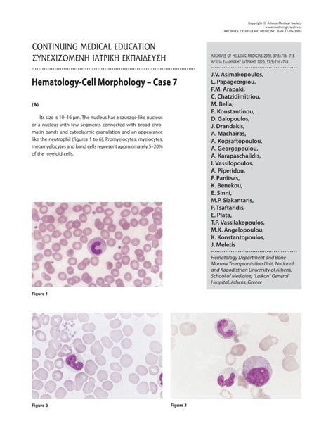 Pdf Hematology Cell Morphology Case Dokumen Tips