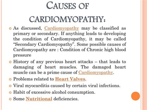 Ppt Heart Muscle Disease Cardiomyopathy Powerpoint Presentation