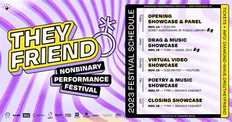 2023 THEYFRIEND Nonbinary Performance Festival LEATHER LGBTQ