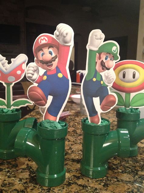 Mario Bros Birthday Party Centerpieces Super Mario Bros Birthday