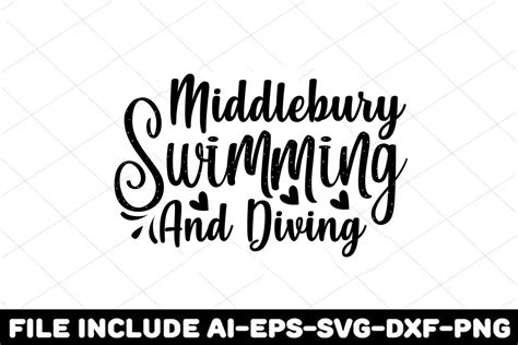 Middlebury Swimming And Diving Graphic By Print Ready Store Creative