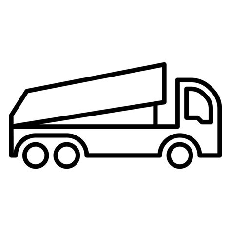 Truck icon or logo illustration outline black style 36124043 Vector Art ...