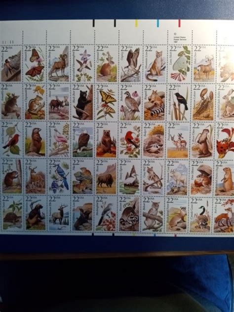 Us American Wildlife Sheet Of C Mnh