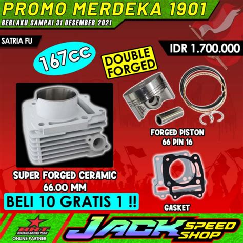 Jual BLOK PISTON BRT SATRIA F FU 150 KARBU OLD LAMA NEW BARU AHO 66mm