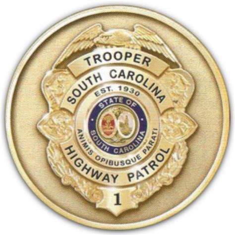 Limited Edition Sc Highway Patrol Challenge Coin