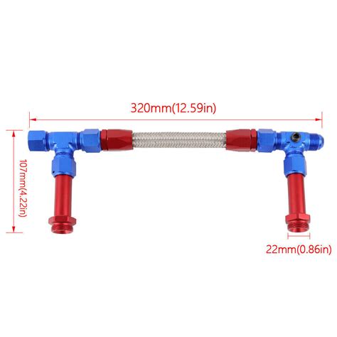 Braided An Dual Feed Carb Fuel Line Double Pump For Holley