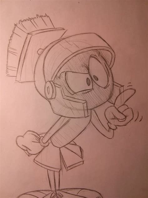 Marvin The Martian Sketch At Paintingvalley Explore Collection Of