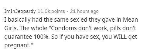 People Share The Worst Sex Advice They Received In School Pics