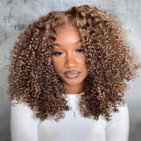 Amazon Isee Wear And Go Glueless Wig Honey Blonde Afro Kinky