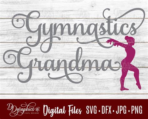 Gymnastics Grandma Svg Gymnastics Svg Gymnast Svg File  Dxf