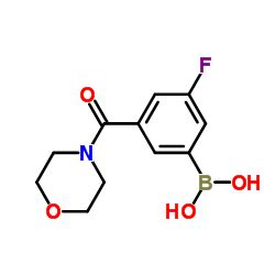 Ácido 3 fluoro 5 morfolin 4 carbonil fenil borónico CAS 874219 40