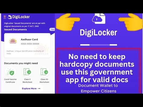 Use Of Digilocker How To Save Upload Open Add Documents Certificates In