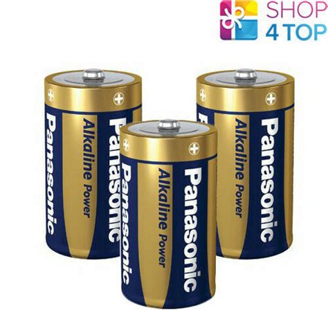 3 Panasonic Alkaline Power D LR20 Batteries Blister 1 5V Mono R20