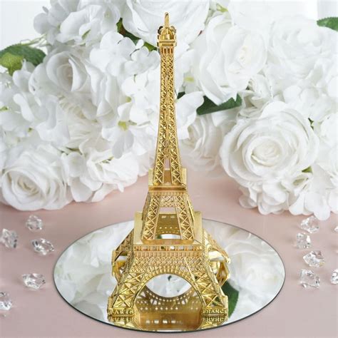 Gold Metal Eiffel Tower Centerpiece Tabletop Decor Eiffel Tower Centerpiece Eiffel Tower