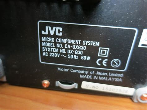 Micro System Jvc Ux G30 Aukro