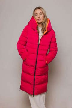 Rino And Pelle Coat Keila W23 Long Reversible Puffer Navy Barberry