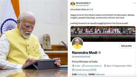 Narendra Modi X Followers Crosses Million Newsblare