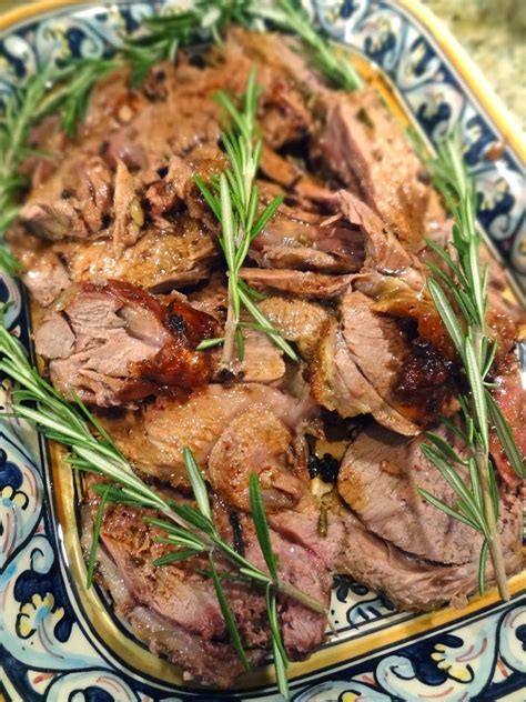 Scrumpdillyicious Roast Lamb With Rosemary Garlic Lemon And Anchovy