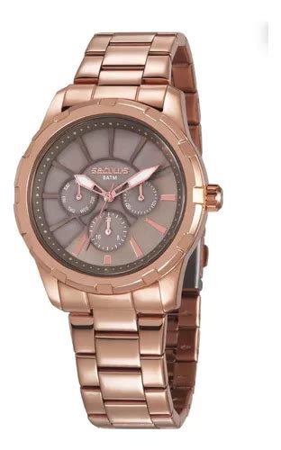 Reloj pulsera Seculus 35003lpsvrs3 de cuerpo color rosa metálico para