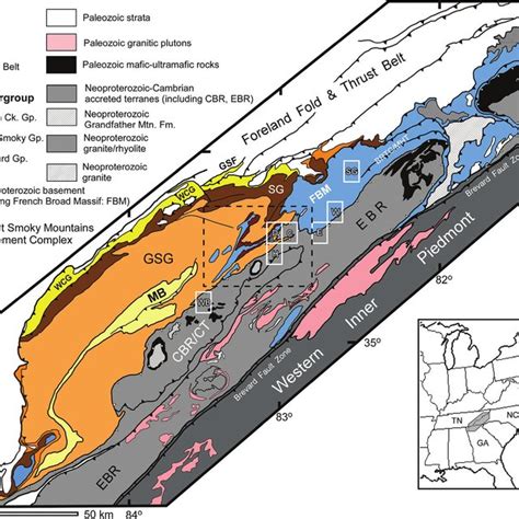 Geologic Map Showing The Distribution Of Terranes In The Southern