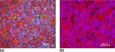 Optical Micrographs Of The A As Cast And B Homogenized Alloy