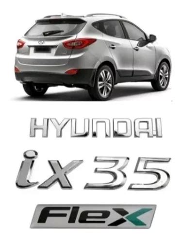 Kit Emblema Letreiro Hyundai Ix Flex Pe As Ano Mercadolivre