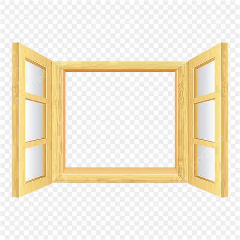 Open Window Clipart Transparent Background Open Wooden Window Wooden