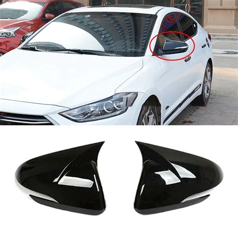 Car Style Rearview Mirrors Cover Trim For Hyundai Elantra