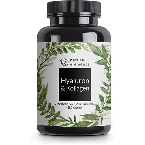 Hyalurons Ure Kollagen Komplex Kapseln Angereichert Mit Biotin