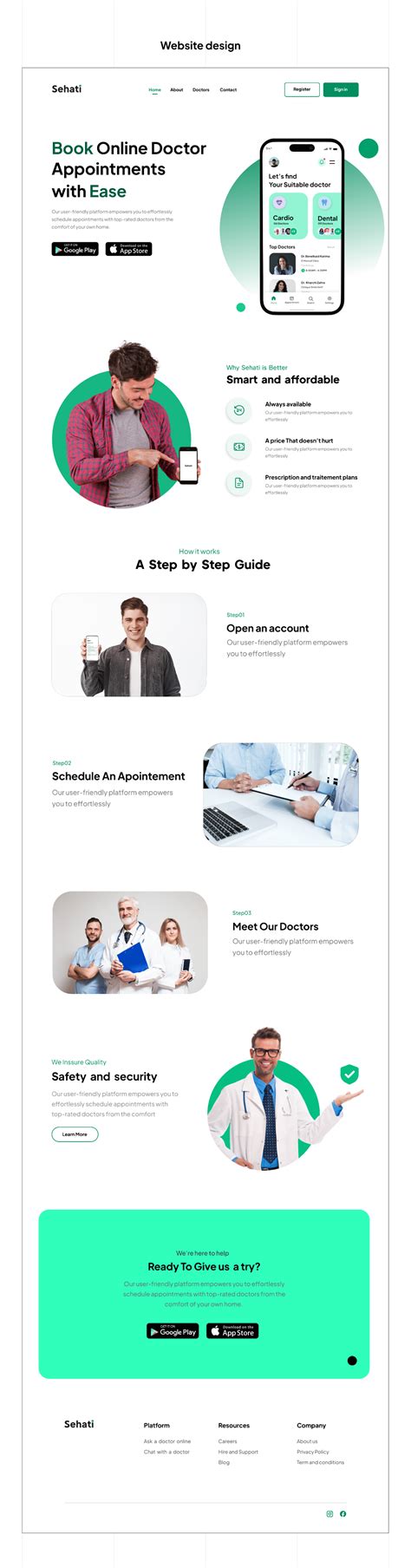 Sehati App For Healthcare - UI Design :: Behance