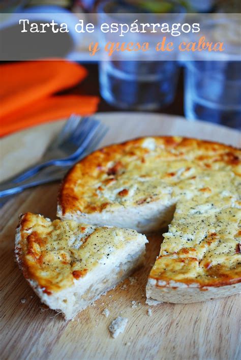 Tarta de espárragos y queso de cabra Tía Alia