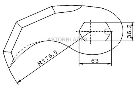 Cuchilla Astor Cutter Para K G L Radio Mm Forma Cut Con