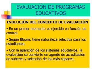 Evaluacion Programas Educativos Ppt