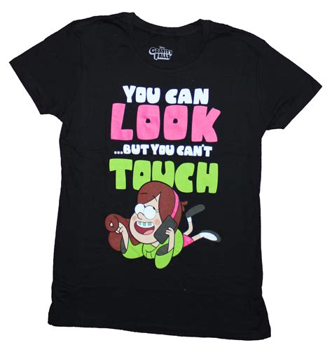 Gravity Falls Girls Juniors T Shirt Mabel You Can Look But Cant