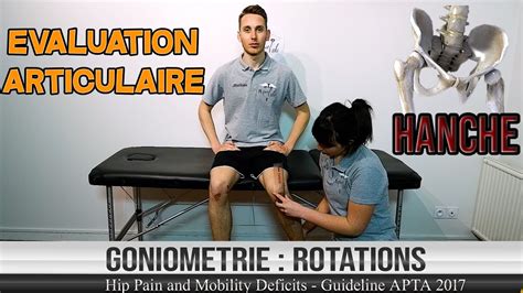 Evaluation Articulaire De La Hanche Goniometrie ROTATIONS YouTube