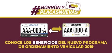 Conoce El Programa De Ordenamiento Vehicular 2019 Borrón Y Placas