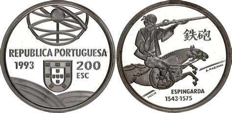 200 Escudos Espingarda Silver Portugal Numista