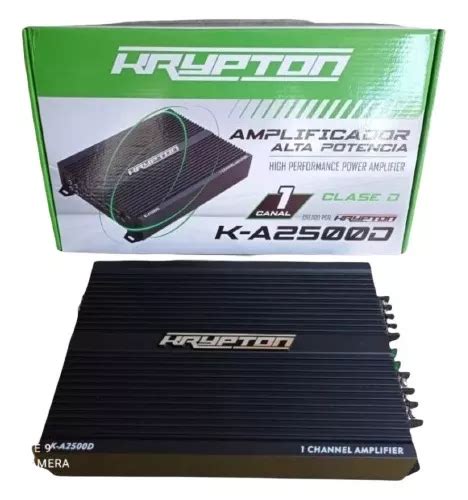 Amplificador De Sonido Alta Potencia Canal Marca Krypton Mercadolibre