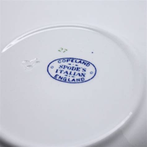 Copeland Spode Blue Italian Main Plate Clyde On 4th Antiques