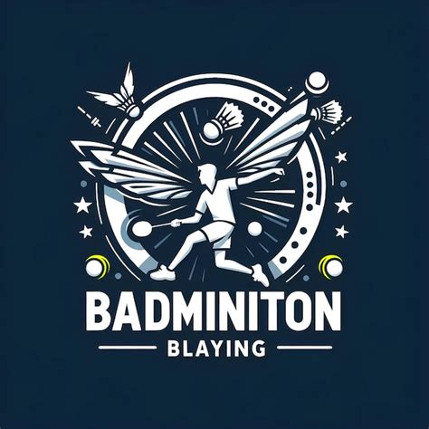 Premium Vector Vector Flat Badminton Logo Design