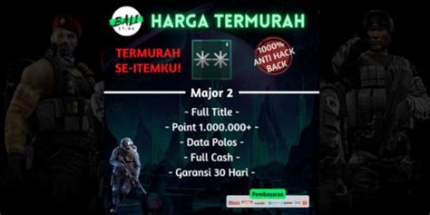 Beli Akun Letkol Grade 1 Point Blank Beyond Limits Terlengkap Dan