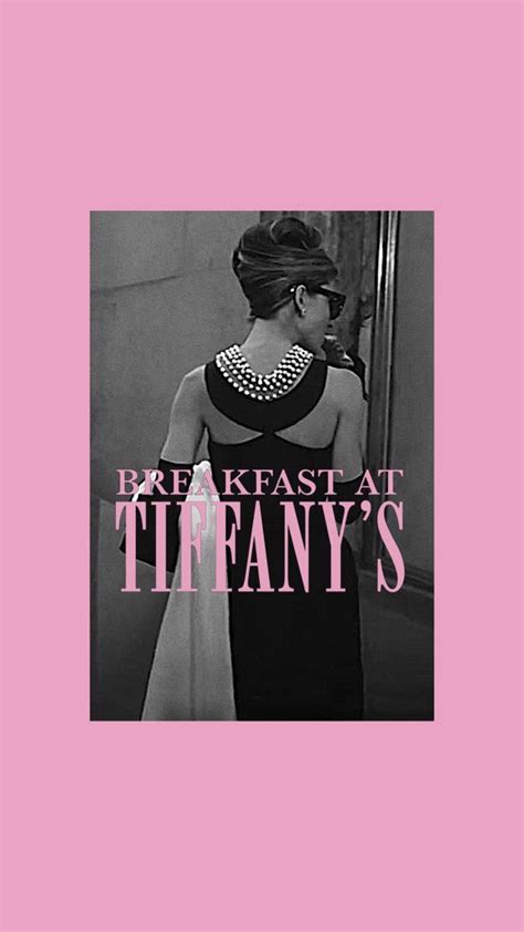 A Woman In A Black And White Dress With The Words Breakfast At Tiffanys