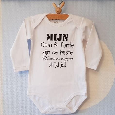 Baby Rompertje Met Tekst Mijn Oom En Tante Zijn De Beste Want Ze