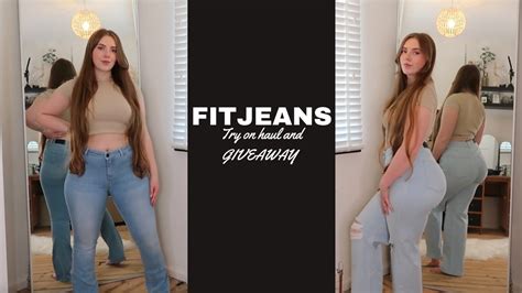 FITJEANS TRY ON HAUL Honest Review GIVEAWAY Lois Fit YouTube