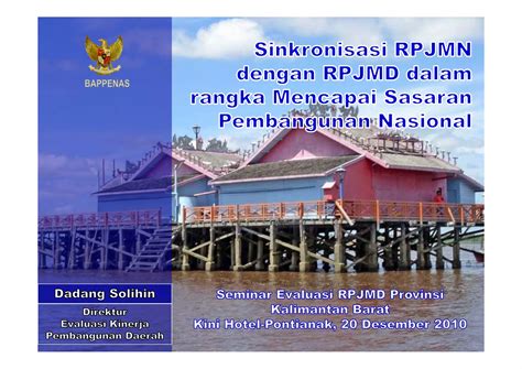 Sinkronisasi Rpjmn Dengan Rpjmd Dalam Rangka Mencapai Sasaran