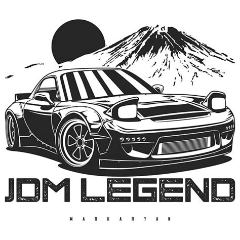 Jdm Legend Rx7 Poster By Olegmarkaryan Redbubble