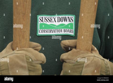 A South Downs Volunteer Ranger Stock Photo Alamy