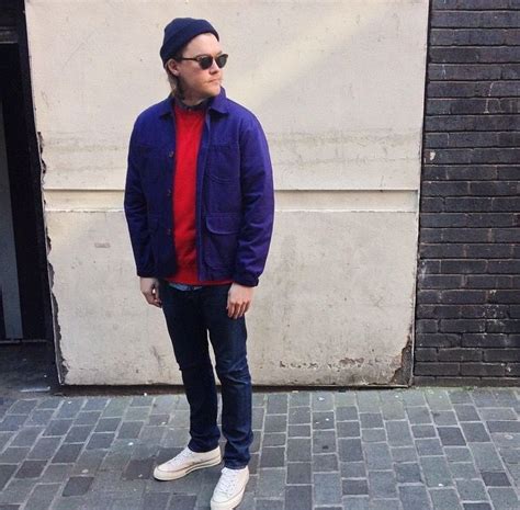 Chris Wears Universal Works Union Jacket In Work Blue Edwin Japan