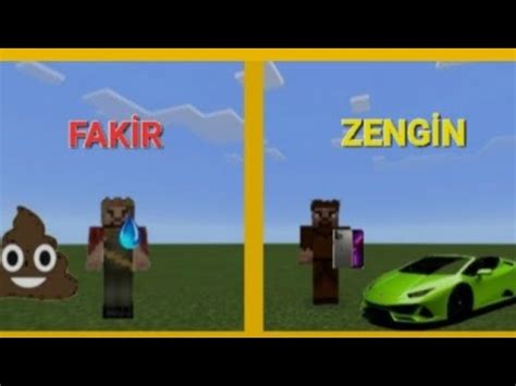 ARDA ZENGİN OLDU RÜZGAR FAKİR OLDU Minecraft ZENGİN FAKİR HAYATI